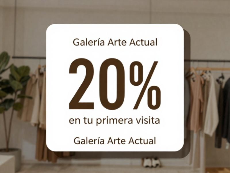20% de descuento en tu primera visita
