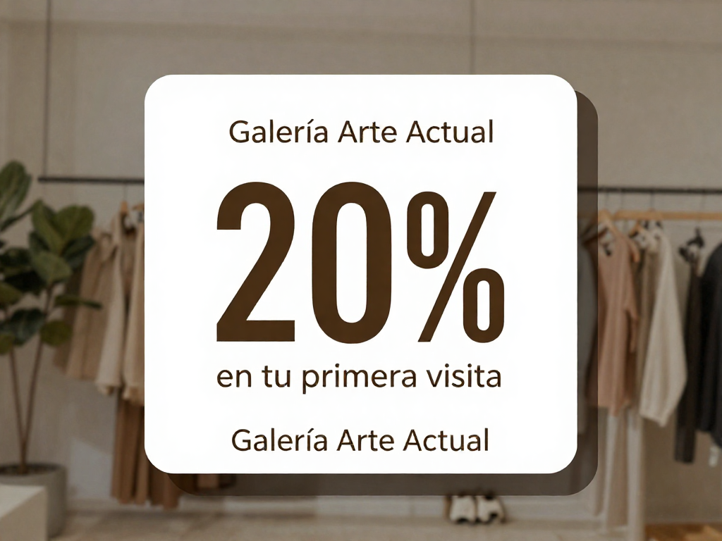 20% de descuento en tu primera visita